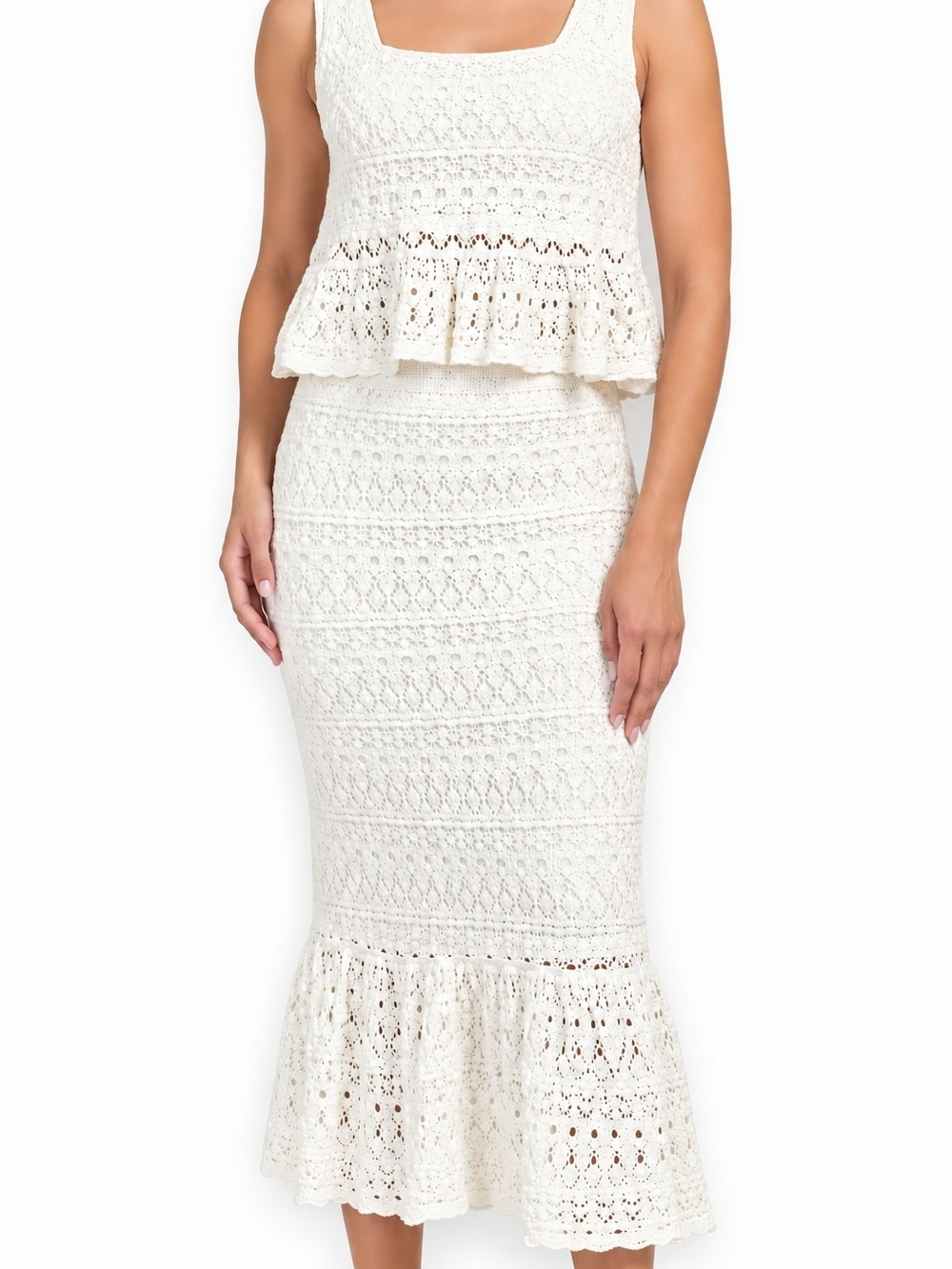 2 Piece Set - House of Harlow Top With Skirt